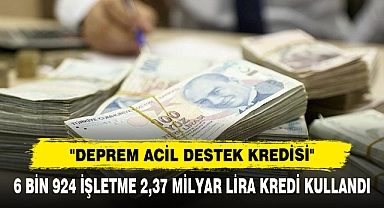 "Deprem Acil Destek Kredisi"