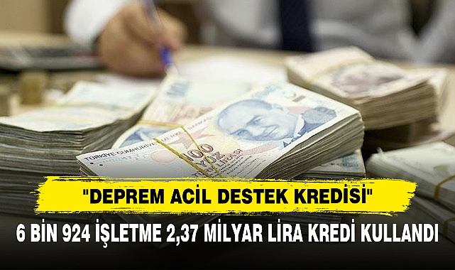 "Deprem Acil Destek Kredisi"