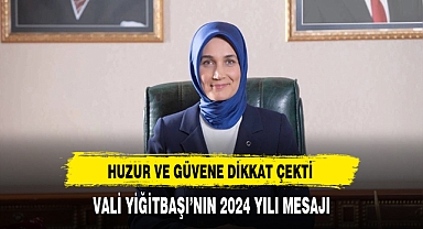 Devlet Ana Huzur ve Güvene Dikkat Çekti. Vali Yiğitbaşı'nın 2024 Yılı Mesajı