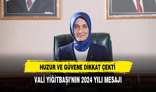 Devlet Ana Huzur ve Güvene Dikkat Çekti. Vali Yiğitbaşı'nın 2024 Yılı Mesajı