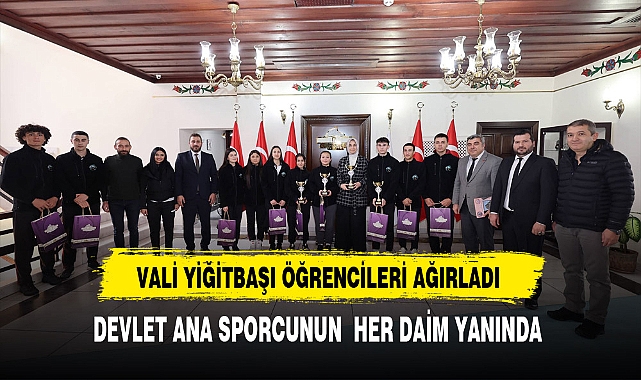 Devlet Ana Sporcunun Her Daim Yanında Vali Yiğitbaşı Öğrencileri Ağırladı
