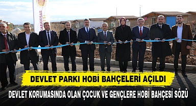 Devlet Parkı Hobi Bahçeleri Açıldı
