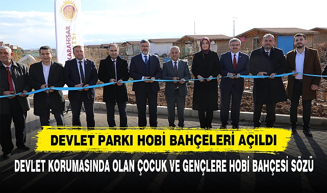 Devlet Parkı Hobi Bahçeleri Açıldı