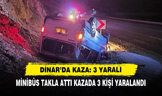 Dinar’da Kaza: 3 Yaralı