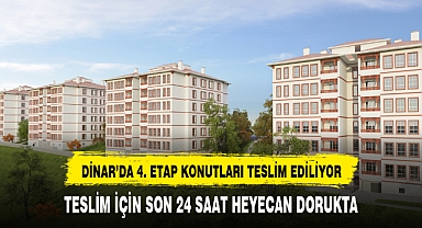 DİNAR'DA TOKİ'DEN YENİ KONUTLAR SAHİPLERİNİ BEKLİYOR