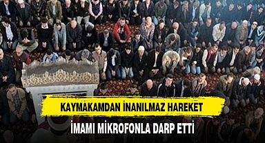 Diyarbakır'da, kaymakamın imamı darp ettiği iddia edildi