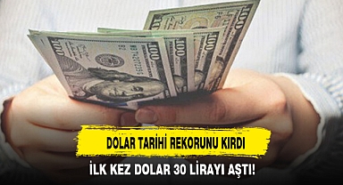 DOLAR TARİHİ REKORUNU KIRDI