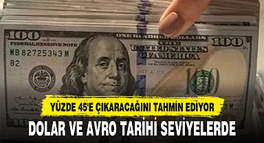 DOLAR VE AVRO TARİHİ SEVİYELERDE