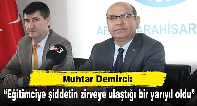 “Eğitimciye şiddetin zirveye ulaştığı bir yarıyıl oldu”