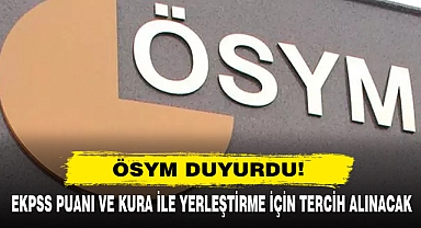 Ekpss Puanı Ve Kura İle Yerleştirme İçin Tercih Alınacak