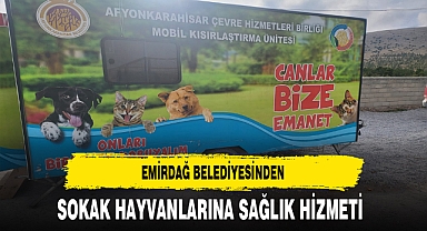 Emirdağ Belediyesinden Sokak Hayvanlarına Sağlık Hizmeti
