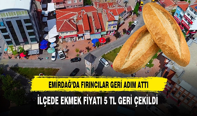 Emirdağ'da Fırıncılar Ekmek Zammını Geri Çekti