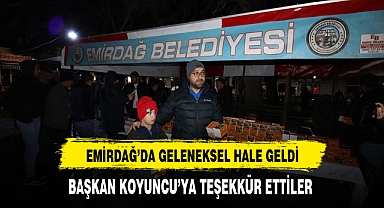 Emirdağ'da Geleneksel Hale Geldi Başkan Koyuncu'ya Teşekkür Ettiler
