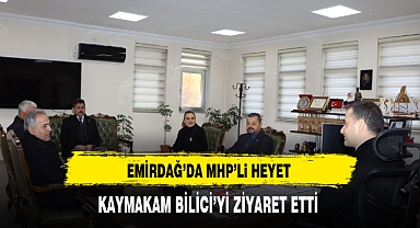 Emirdağ'da MHP'li Heyet Kaymakam Bilici'yi Ziyaret Etti