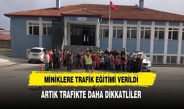 Emirdağ'da Miniklere Trafik Eğitimi Verildi