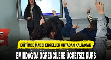 EMİRDAĞ'DA ÖĞRENCİLERE ÜCRETSİZ KURS