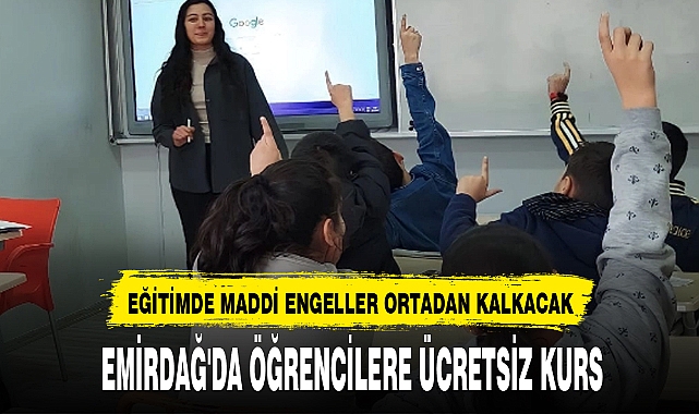 EMİRDAĞ'DA ÖĞRENCİLERE ÜCRETSİZ KURS