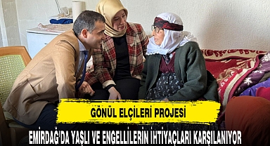EMİRDAĞ GÖNÜL ELÇİLERİ PROJESİ SÜRÜYOR
