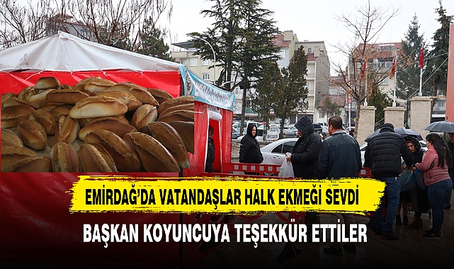 Emirdağlı Vatandaşlar Halk Ekmeği Sevdi