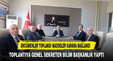 Encümenler Toplandı Başkanlığını Bilim Yaptı