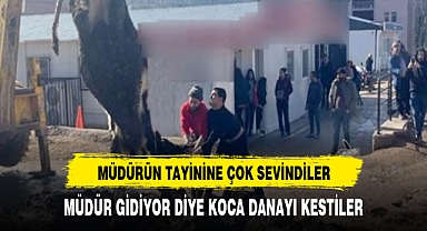 Esnaf ve çiftçiler, banka müdürünün tayininin çıkmasını tosun keserek kutladı
