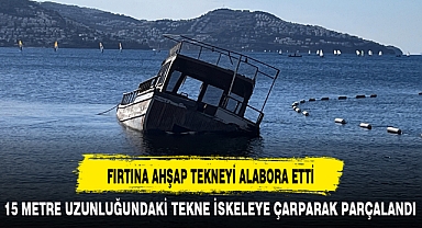FIRTINA AHŞAP TEKNEYİ ALABORA ETTİ