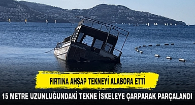 FIRTINA AHŞAP TEKNEYİ ALABORA ETTİ