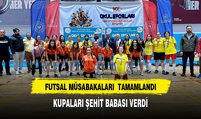 Futsal Müsabakalarında madalyaları şehit babası verdi