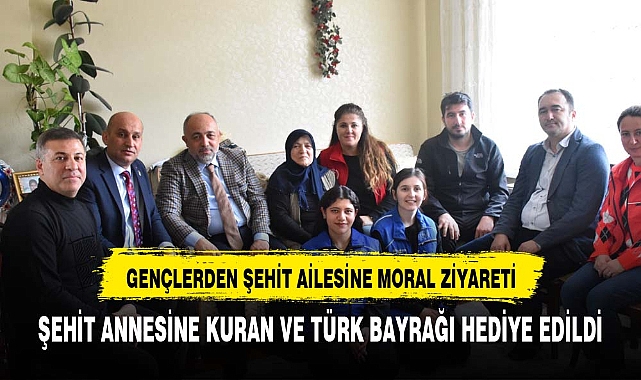 Gençler Şehit Annesine Moral Ziyareti Gerçekleştirdi