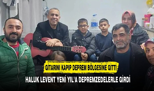 GİTARINI KAPIP DEPREM BÖLGESİNE GİTTİ