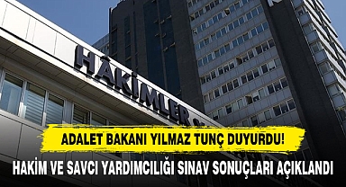 Hakim Ve Savcı Yardımcılığı Sınav Sonuçları Açıklandı