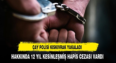 Hakkında Kesinleşmiş Hapis Cezası Vardı Çay Polisi Kıskıvrak Yakaladı