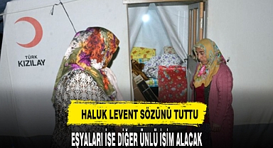 Haluk Levent sözünü tuttu!