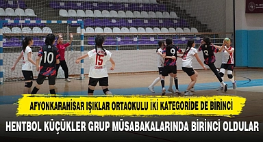 Hentbol Küçükler Grup Müsabakalarında Birinci Oldular