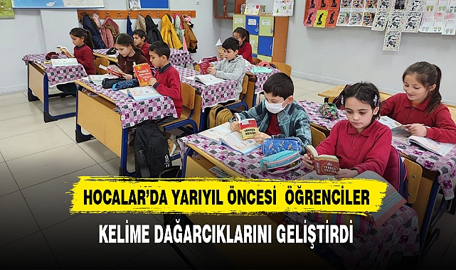 Hocalar İlçesinde Öğrenciler Sözlük Günü Etkinliği Düzenledi