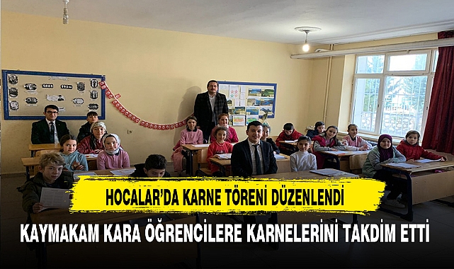 Hocalar Kaymakamı Kara Öğrencilerin Heyecanına Ortak Oldu