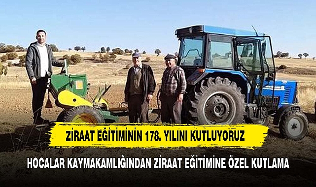 HOCALAR KAYMAKAMLIĞI'NDAN ZİRAAT EĞİTİMİNE ÖZEL KUTLAMA