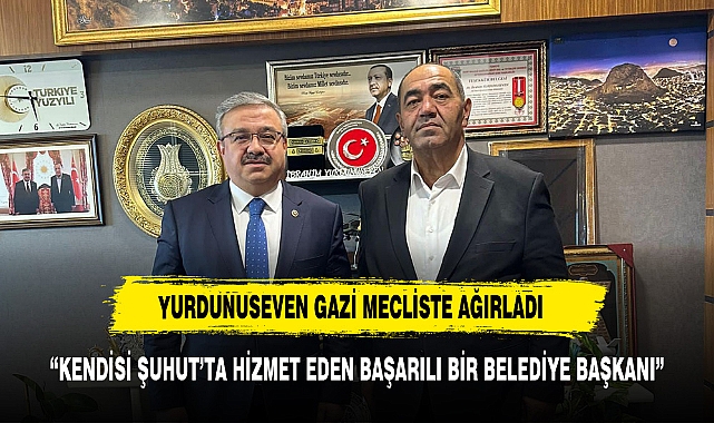 İbrahim Yurdunuseven, Şuhut Karaadilli Belediye Başkanı Mesut Ulusoy'u Gazi Meclis'te Ağırladı