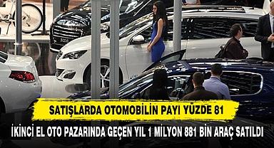 İkinci El Oto Pazarında Geçen Yıl 1 Milyon 881 Bin Araç Satıldı