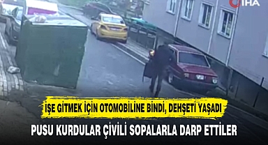 İŞE GİTMEK İÇİN OTOMOBİLİNE BİNDİ, DEHŞETİ YAŞADI