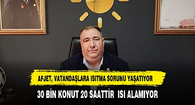 İYİ Parti İl Başkanı İsyan Etti!: AFJET Abonelerinin Donma Çilesi Sürüyor: