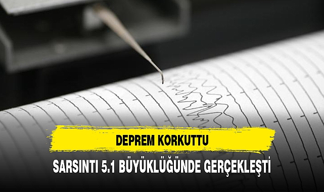 İzmir'de 5,1 büyüklüğünde deprem
