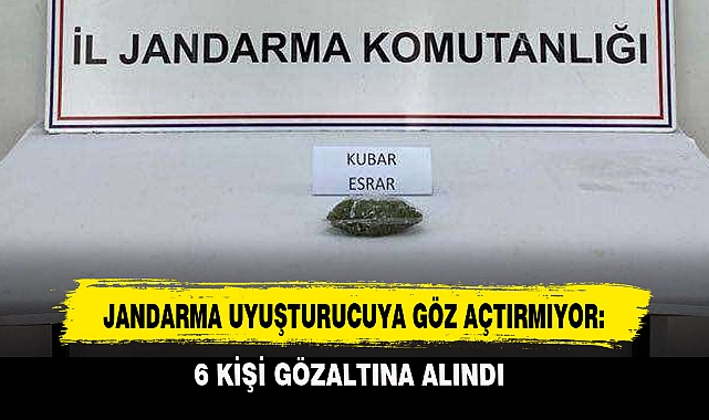 JANDARMA UYUŞTURUCUYA GÖZ AÇTIRMIYOR: