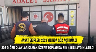 JASAT EKİPLERİ 2023 YILINDA GÖZ AÇTIRMADI