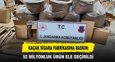 KAÇAK SİGARA FABRİKASINA BASKIN: