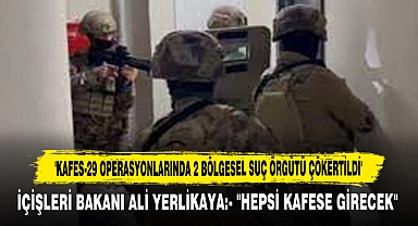 'Kafes-29 Operasyonlarında 2 Bölgesel Suç Örgütü Çökertildi'