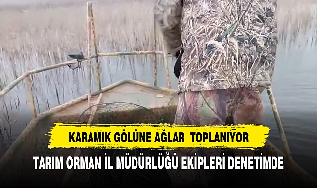 Karamık Gölüne bırakılan pinterler toplandı