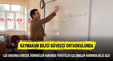 Kaymakam Bilici Güveççi Ortaokulu’nu Ziyaret Etti