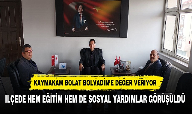 Kaymakam Bolat Bolvadin'e Değer Veriyor
