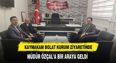 Kaymakam Bolat Kurum Ziyaretlerini Sürdürüyor